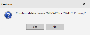 Device delete from group